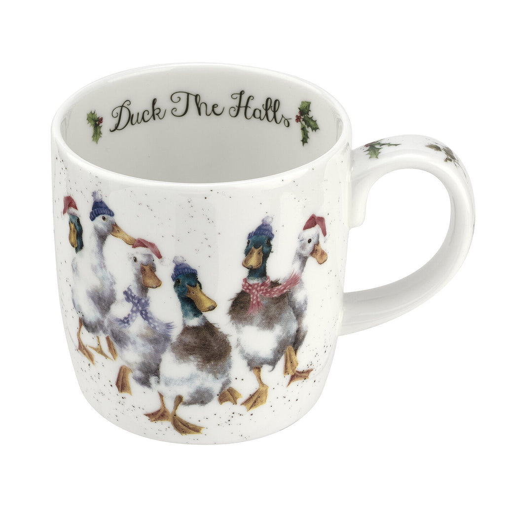 Wrendale "Duck the Halls" 14oz Mug