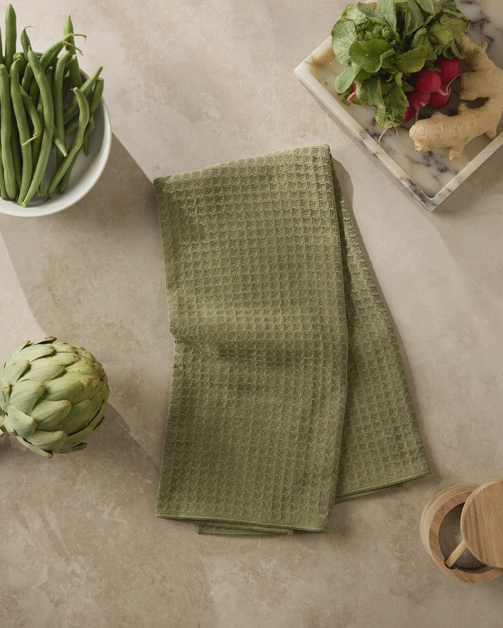 Geometry Truffle Hand Towel - Olive