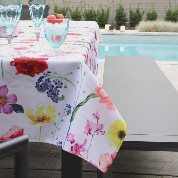 Mixed Floral Tablecloth 60" x 90"