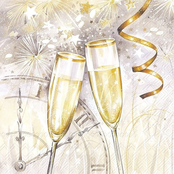 Time To Toast Luncheon Napkin