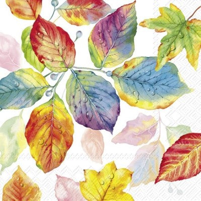 Colorful Leaves Luncheon Napkin