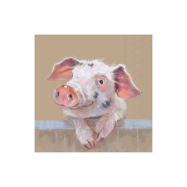 Pig Ruffy Luncheon Napkins