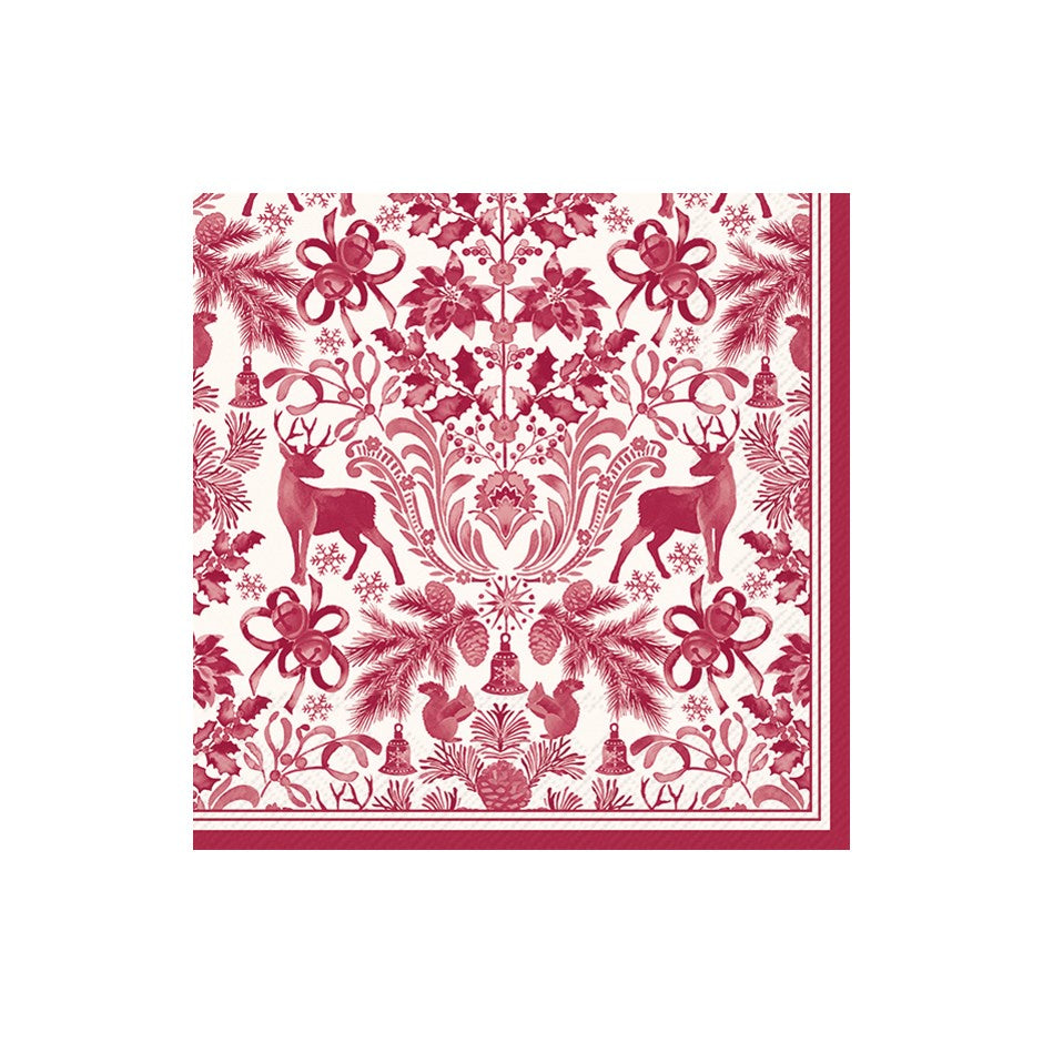 Brimsley Red Luncheon Napkin