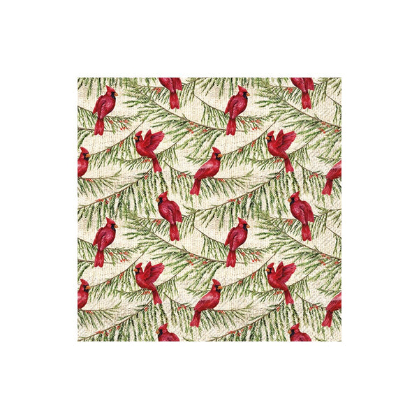 Cardinal Pines Cream Luncheon Napkin