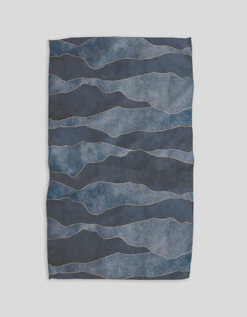 Geometry Kitchen Towel -Lined With Gold