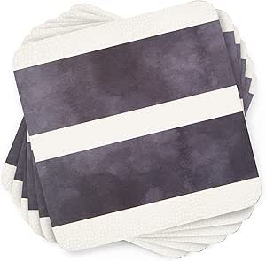Pimpernel Mono Stripe 4x4 Coaster s/6