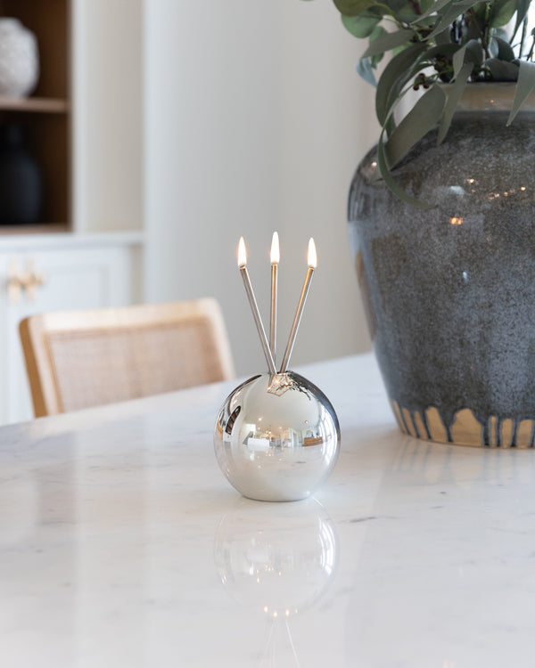 Everlasting Candle Neva Vase - Silver
