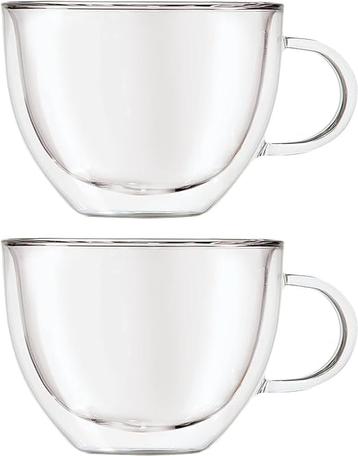 Oggi Double Walled Coffee Mugs s/2 475ml