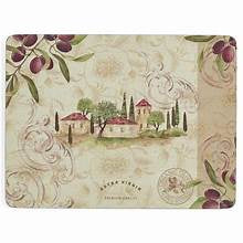 Pimpernel Mats 16" x 12" Set/4 - Olive Orchard