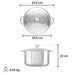 Le Creuset Stainless Steel Stockpot - 10.2L