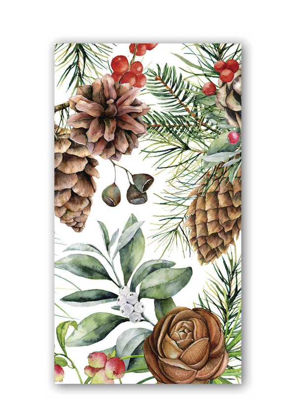 Michel Design Works White Spruce Hostess Napkins