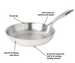 Meyer Supersteel Stainless Steel Fry Pan - 28cm