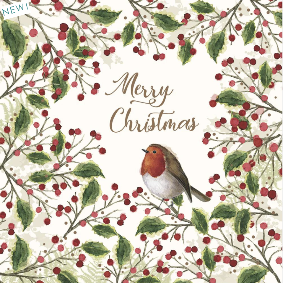 Merry Bird Luncheon Napkin