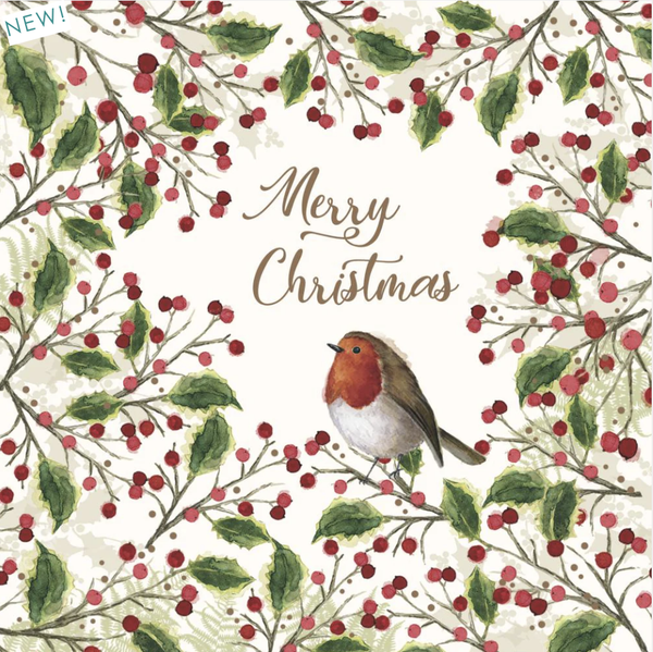 Merry Bird Luncheon Napkin