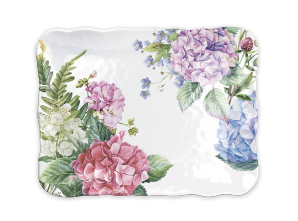 Wild Hydrangea Melamine Cookie Tray