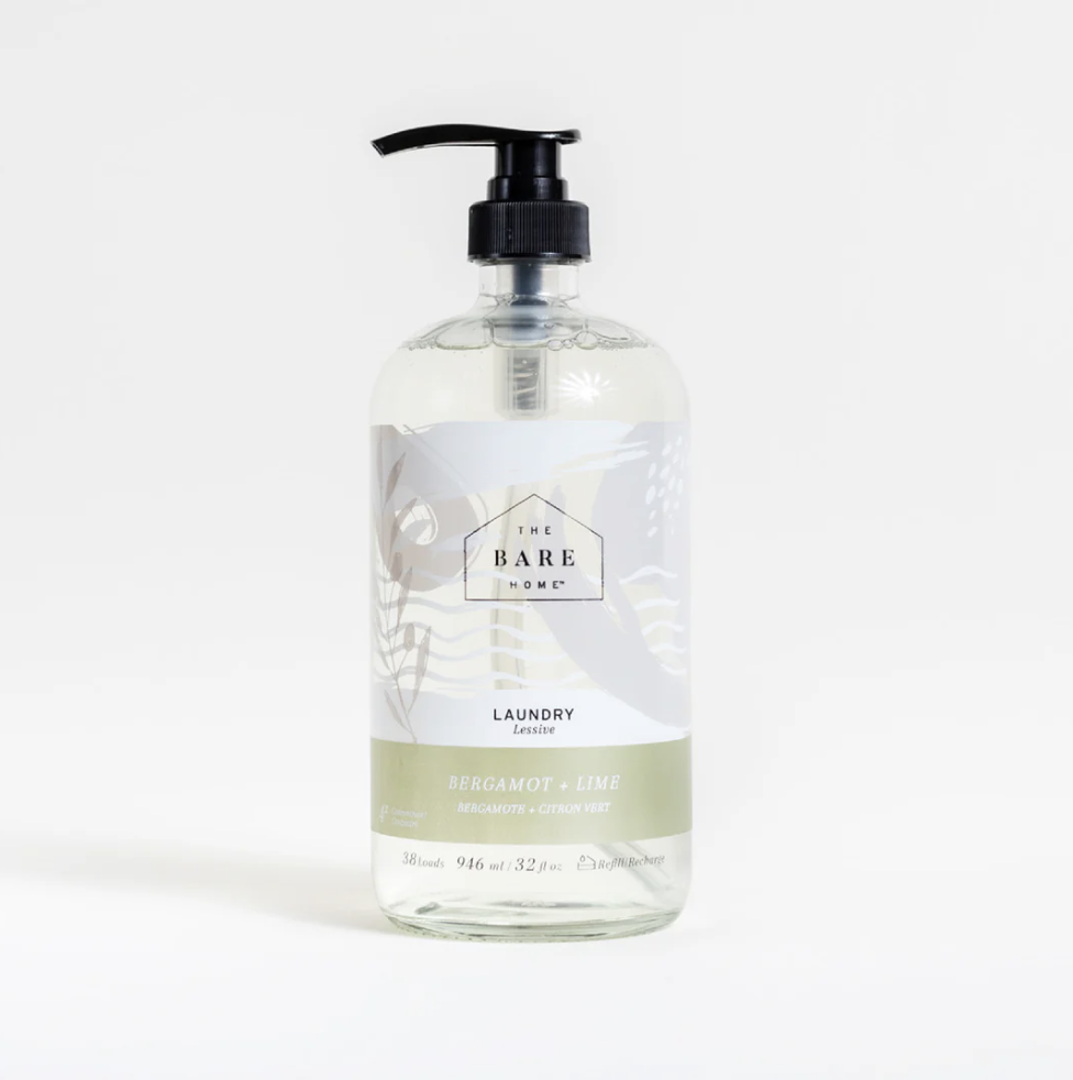 The Bare Home Laundry Detergent Glass Bottle 476ml - Britannia Kitchen & Home