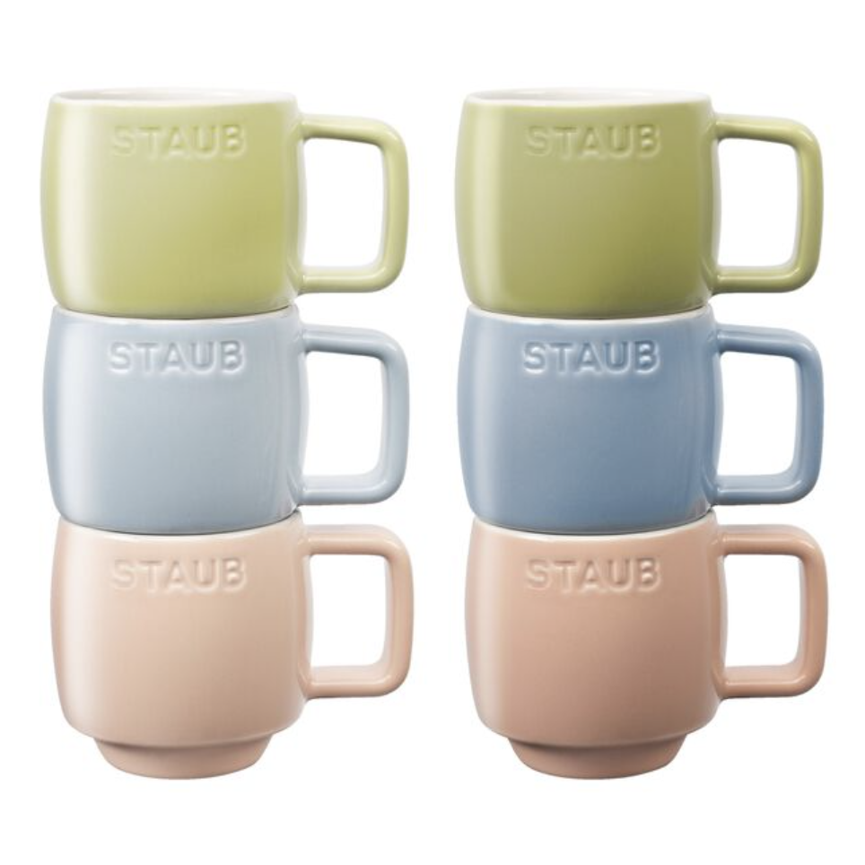 Staub Macaron Espresso Mugs Set/6