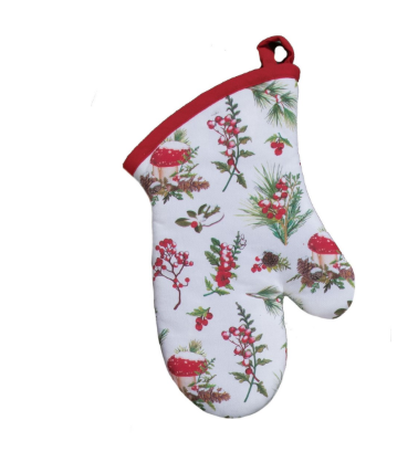Snow Capped Winter Oven Mitt
