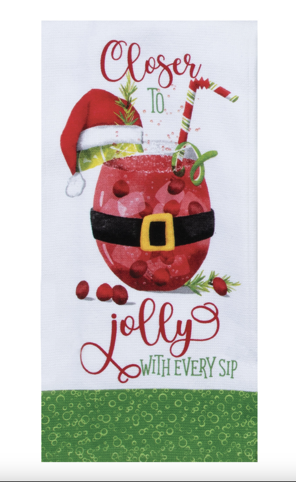 Jolly Santa Dual Purpose Kitchen Towel