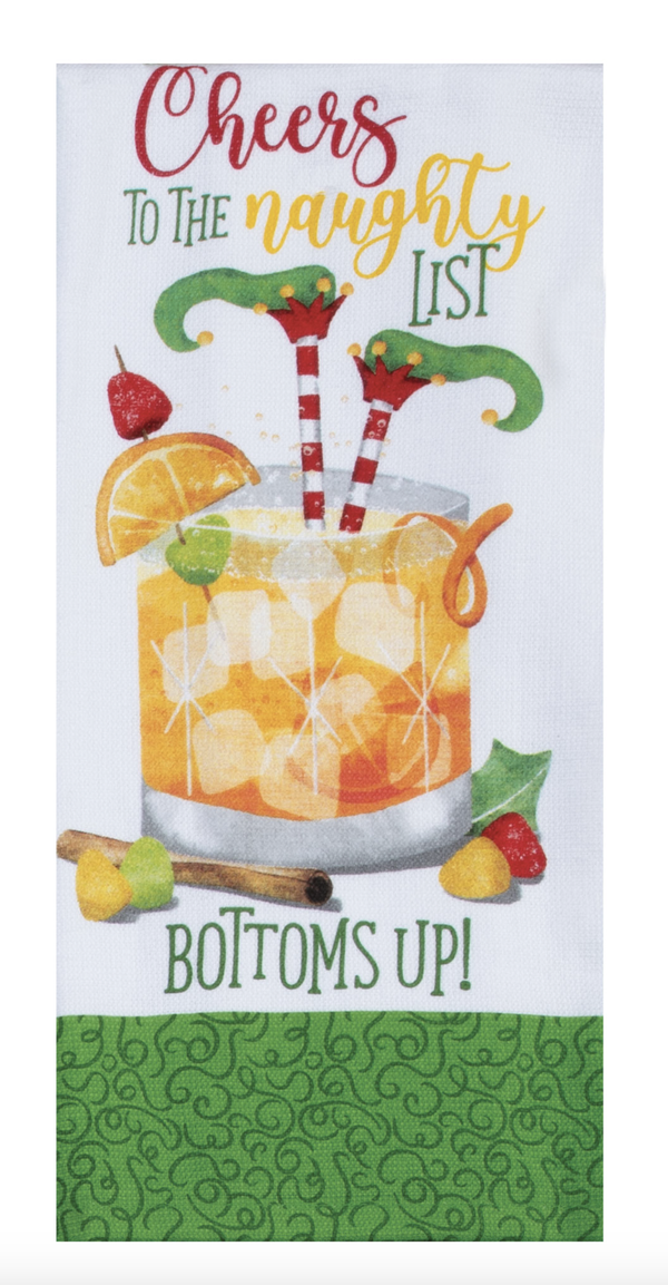 Naughty Elf Dual Purpose Kitchen Towel