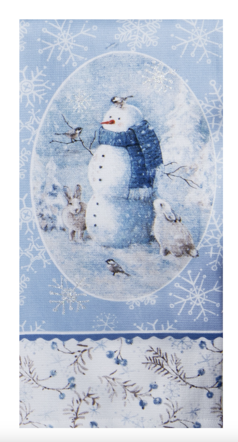 Snowman Dual Purpose Kitchen Towel
