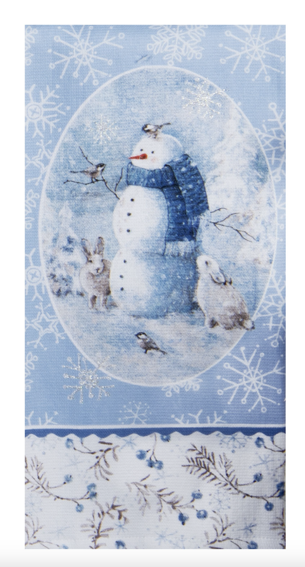 Snowman Dual Purpose Kitchen Towel
