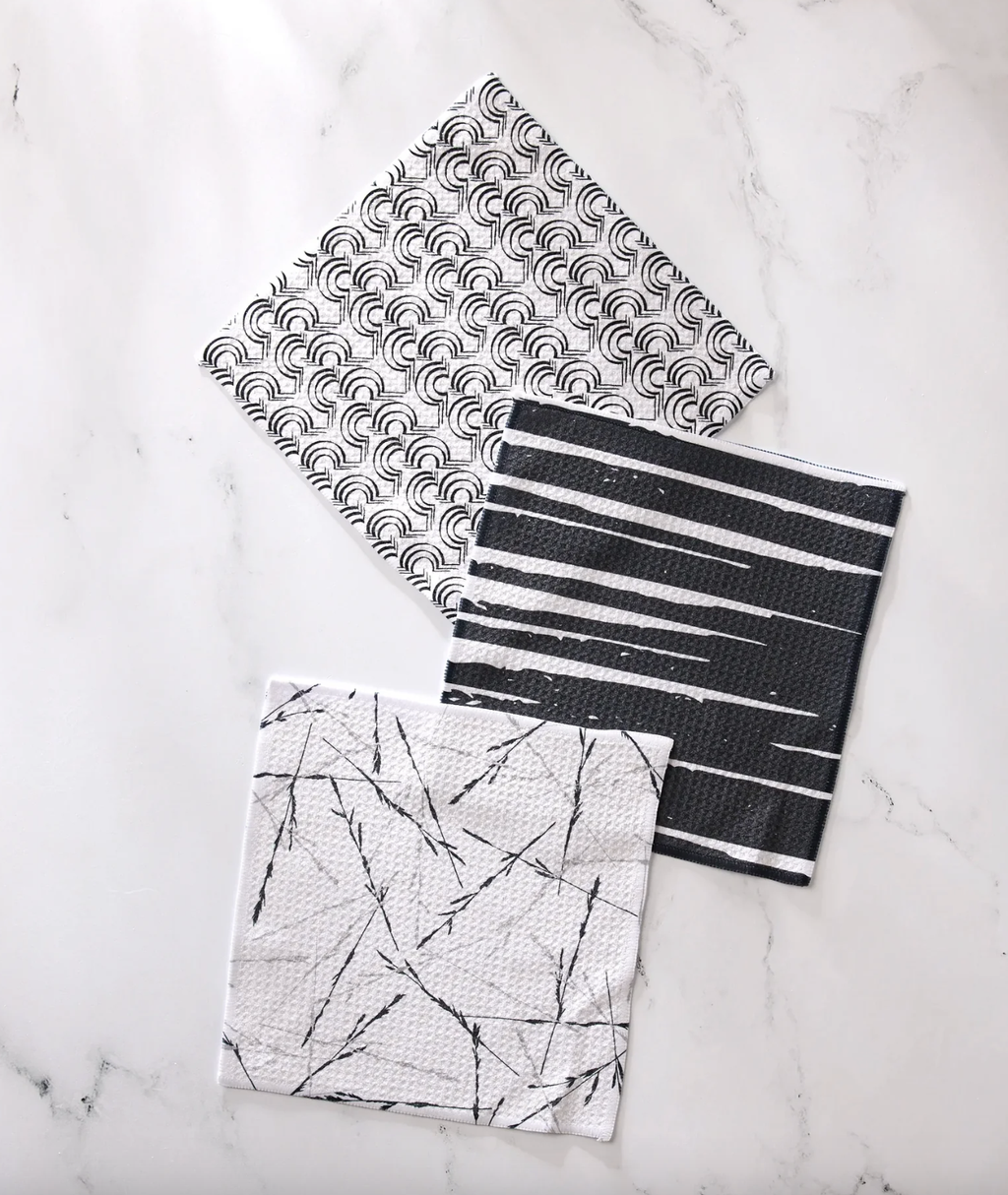 Geometry Dishclotsh S/3 - Night Reeds