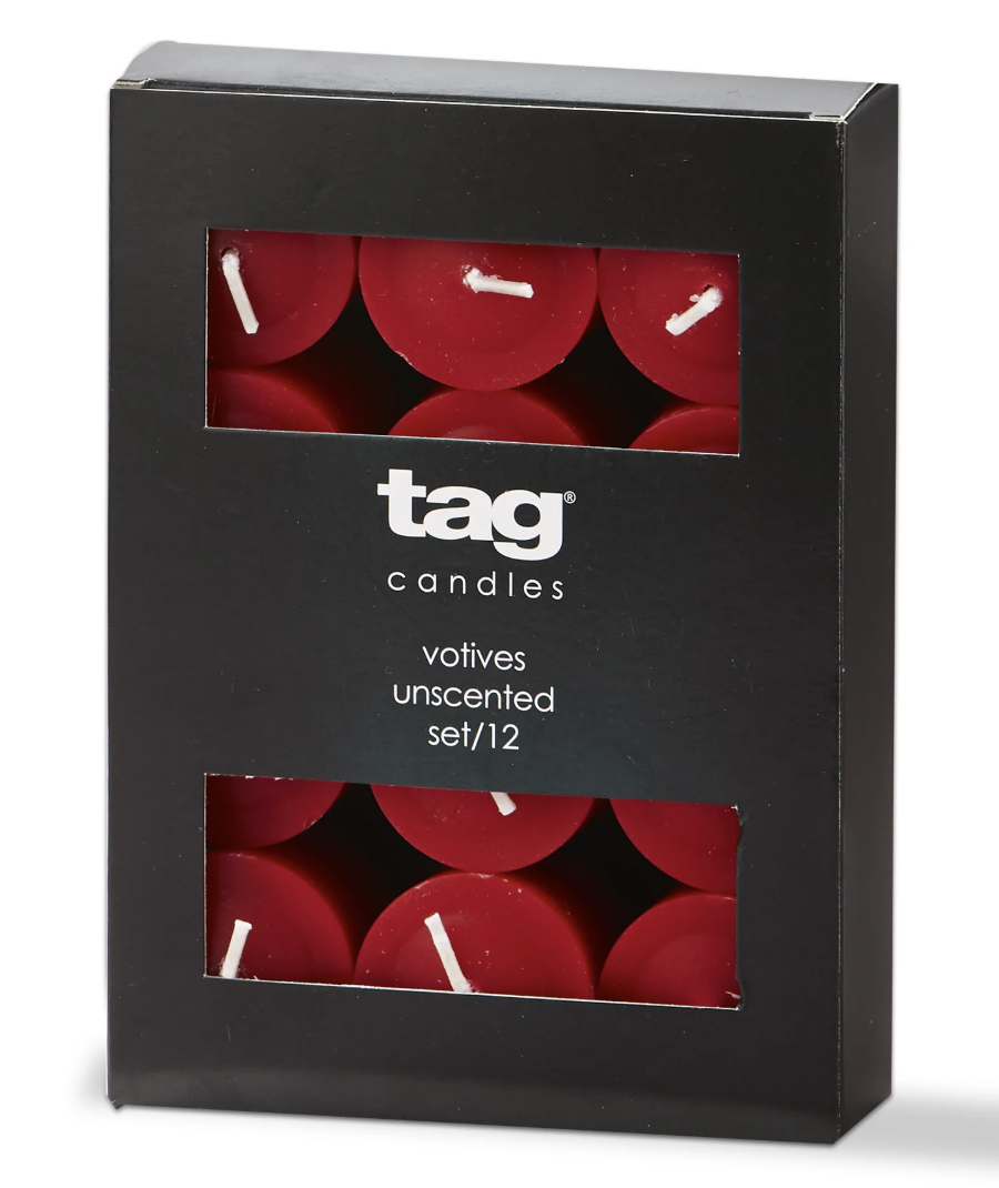 Tag Colour Studio Votive Set/12 - Red