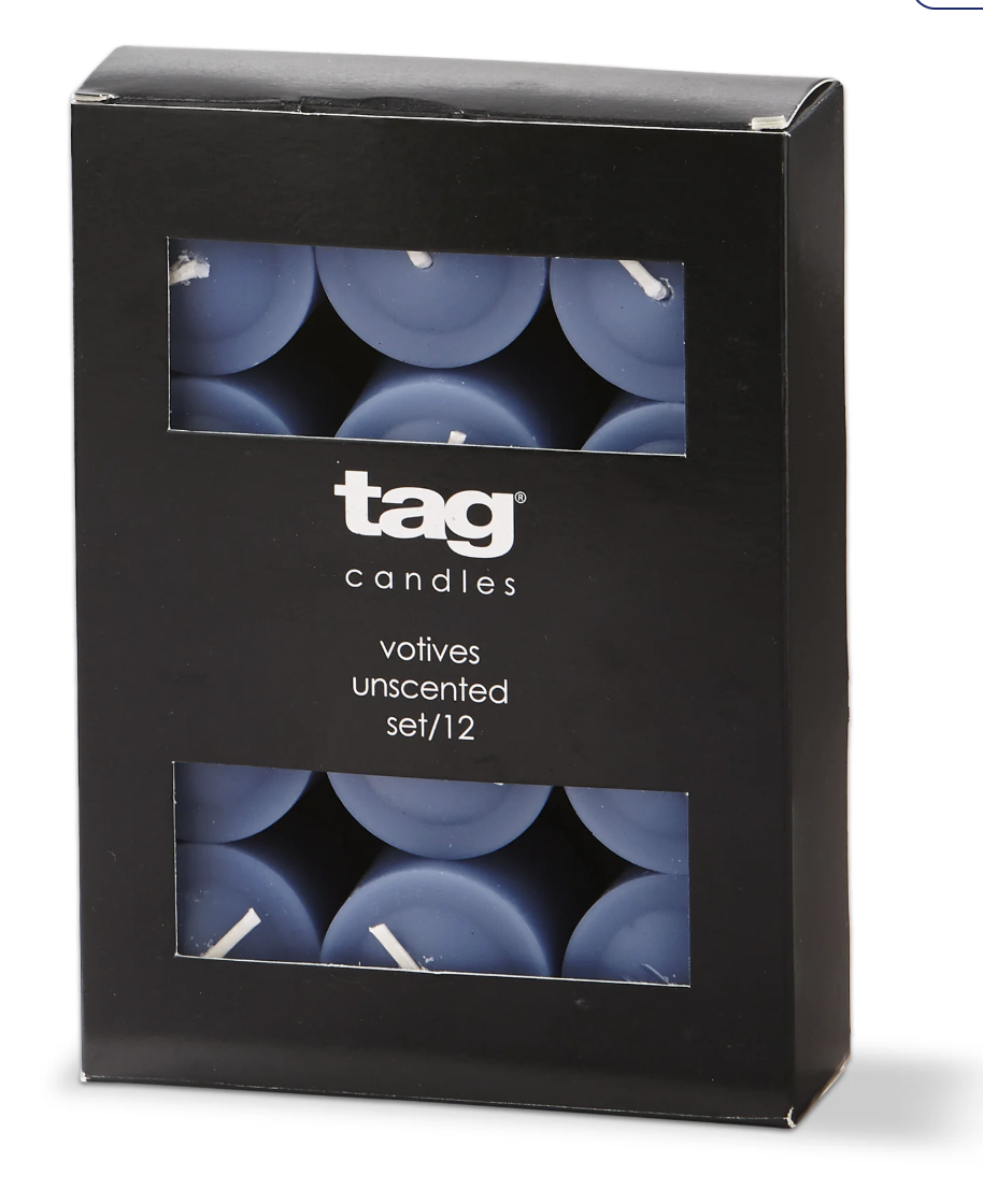 Tag Colour Studio Votive Set/12 - Blue Denim