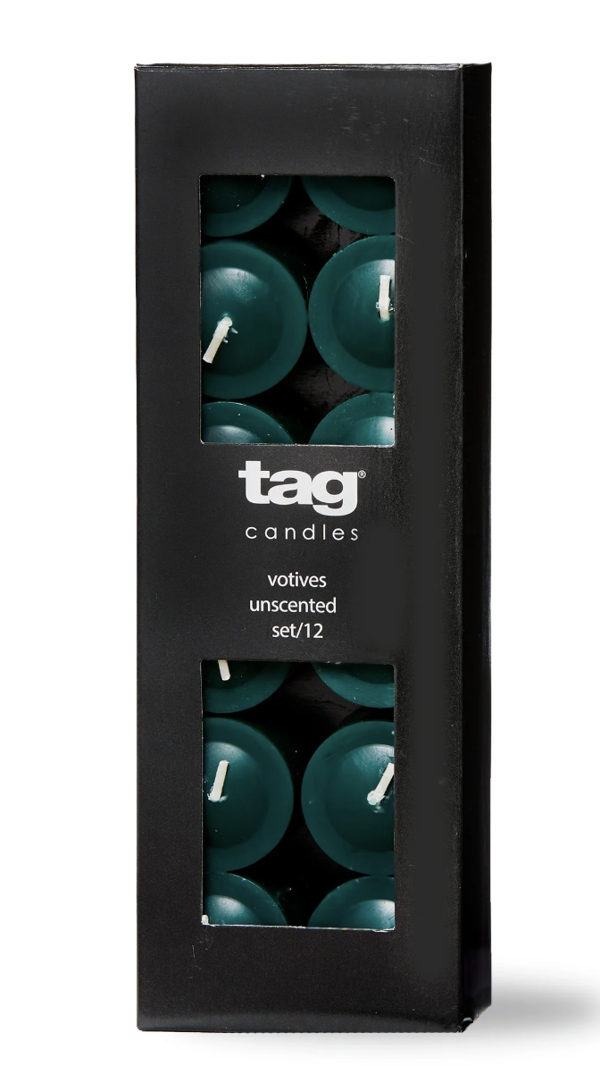 Tag Colour Studio Votive Set/12 - Dark Green