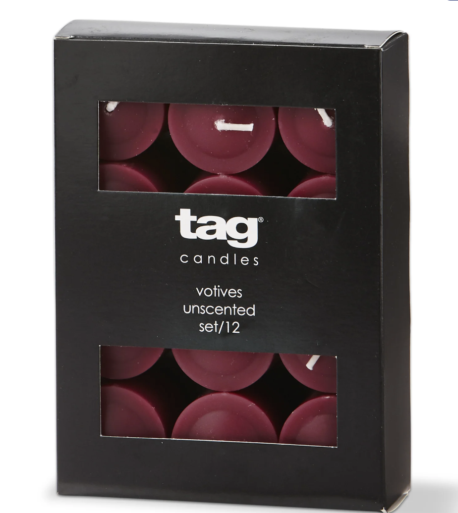 Tag Colour Studio Votive Set/12 - Wine
