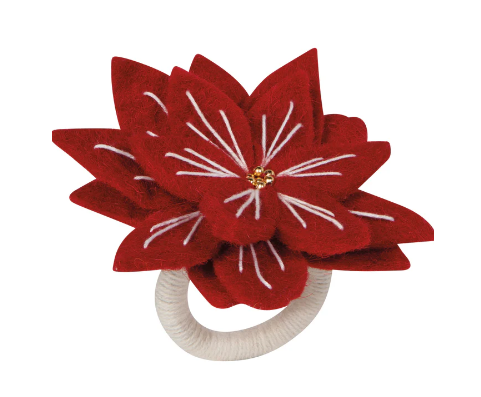 Felt Napkin Ring - Amaryllis
