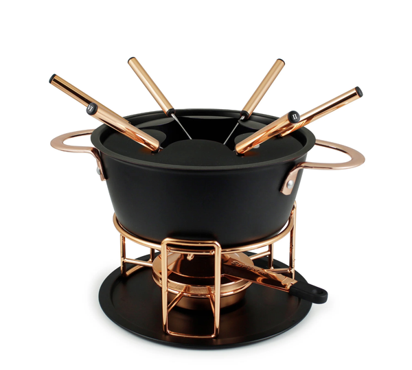 Realp 11 Pc Cast Aluminum Fondue Set