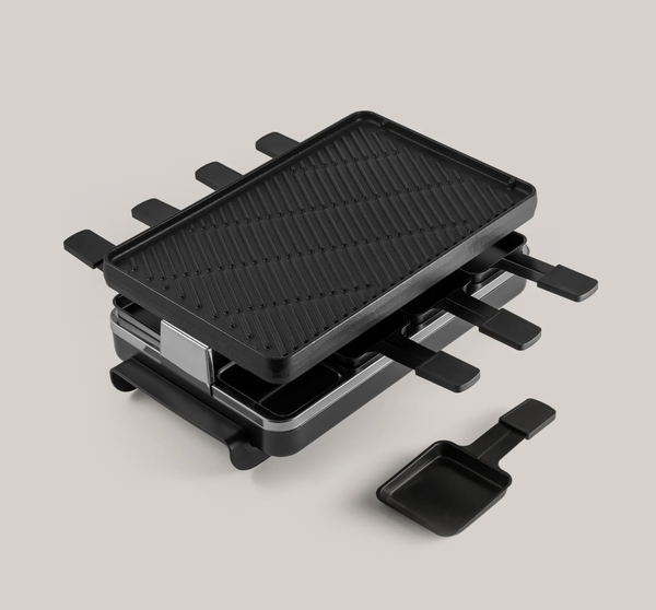 Classic 8 pers Raclette w/cast iron grill plate