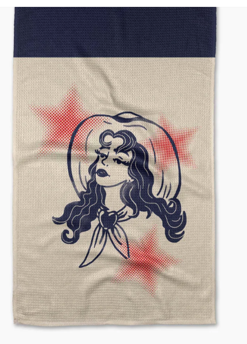 Geometry Kitchen Towel - Cowgirl Summer
