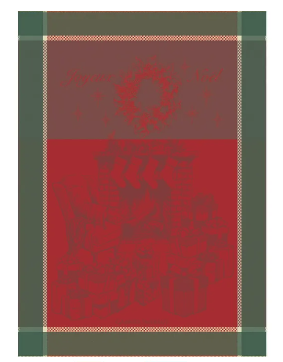 Garnier-Thiebaut French Jacquard Kitchen Towel - Les Cadeaux de Noel Houx