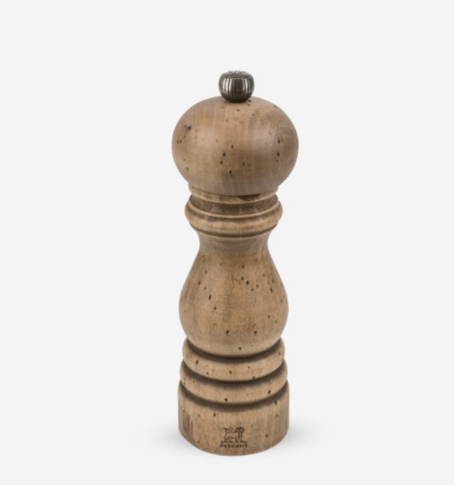 Peugeot Paris Matte Antique Beechwood Pepper Mill - 7"