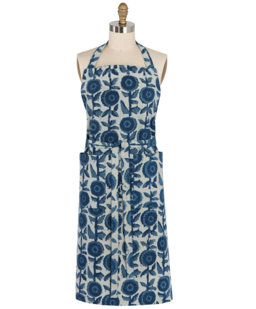 Danica Heirloom Block Print Apron - Gilia