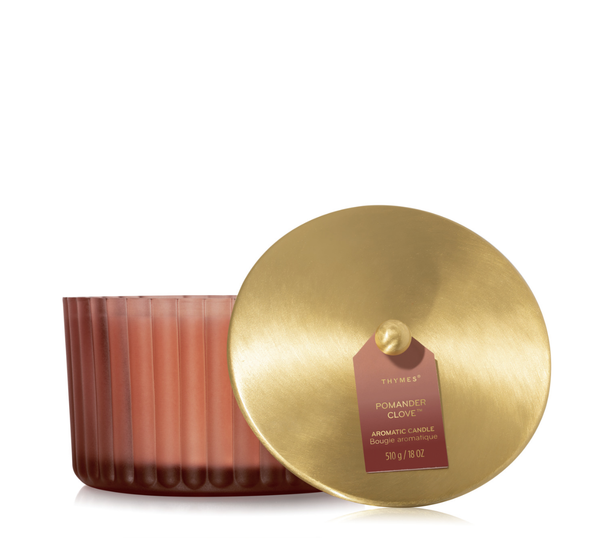 Thymes Pomander Clove 18oz Three Wick Statement Candle
