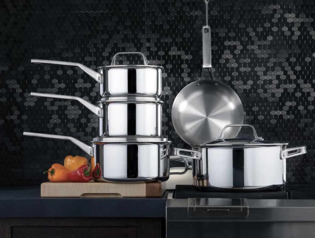 Meyer ProClad 5-Ply Aluminum Core Stainless Steel 10 Piece Set
