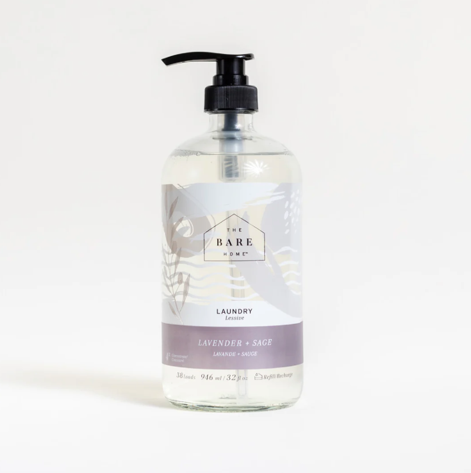 The Bare Home Laundry Detergent Glass Bottle 476ml - Britannia Kitchen & Home