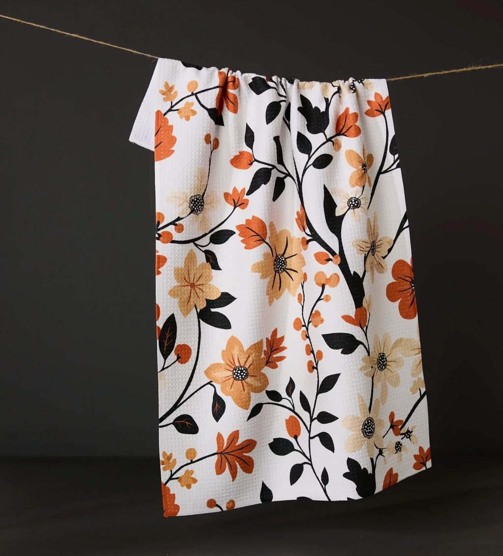 Geometry Kitchen Towel - Spiced Florals