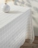 Woven Pearla Table Cloth - 60" x 90"