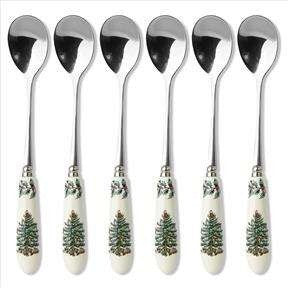 Spode Christmas Tree Teaspoons - Set 6