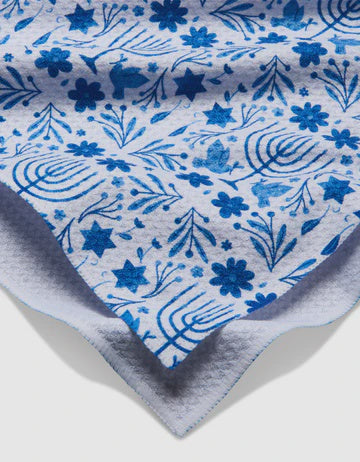 Geometry Kitchen Towel - Hanukkah