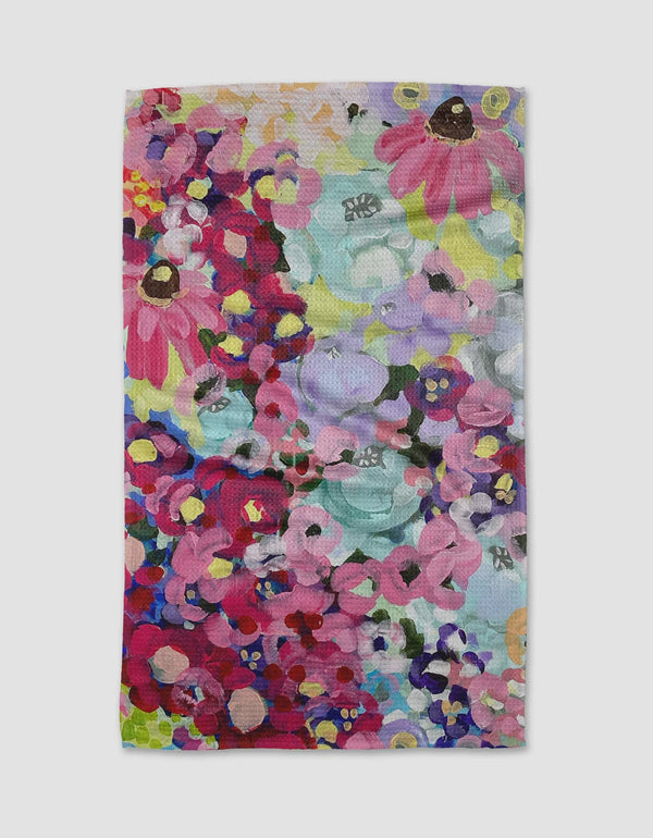 Geometry Kitchen Towel - Pink Fields of Joy