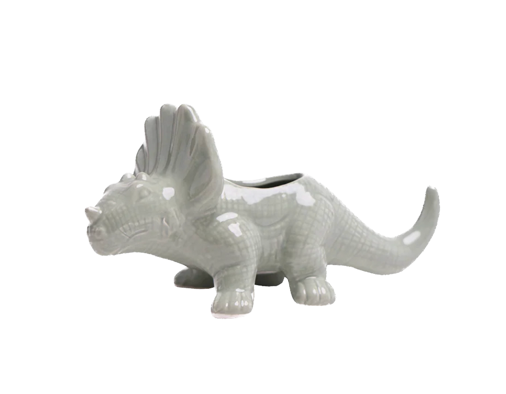Triceratops Dino Planter - Assorted Colours