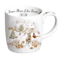 Wrendale Annual Mug 2026 - Snow Place Like Home - 14oz