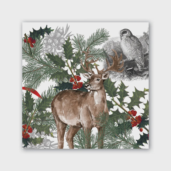 Michel Design Works Luncheon Napkin - Winter Woodland