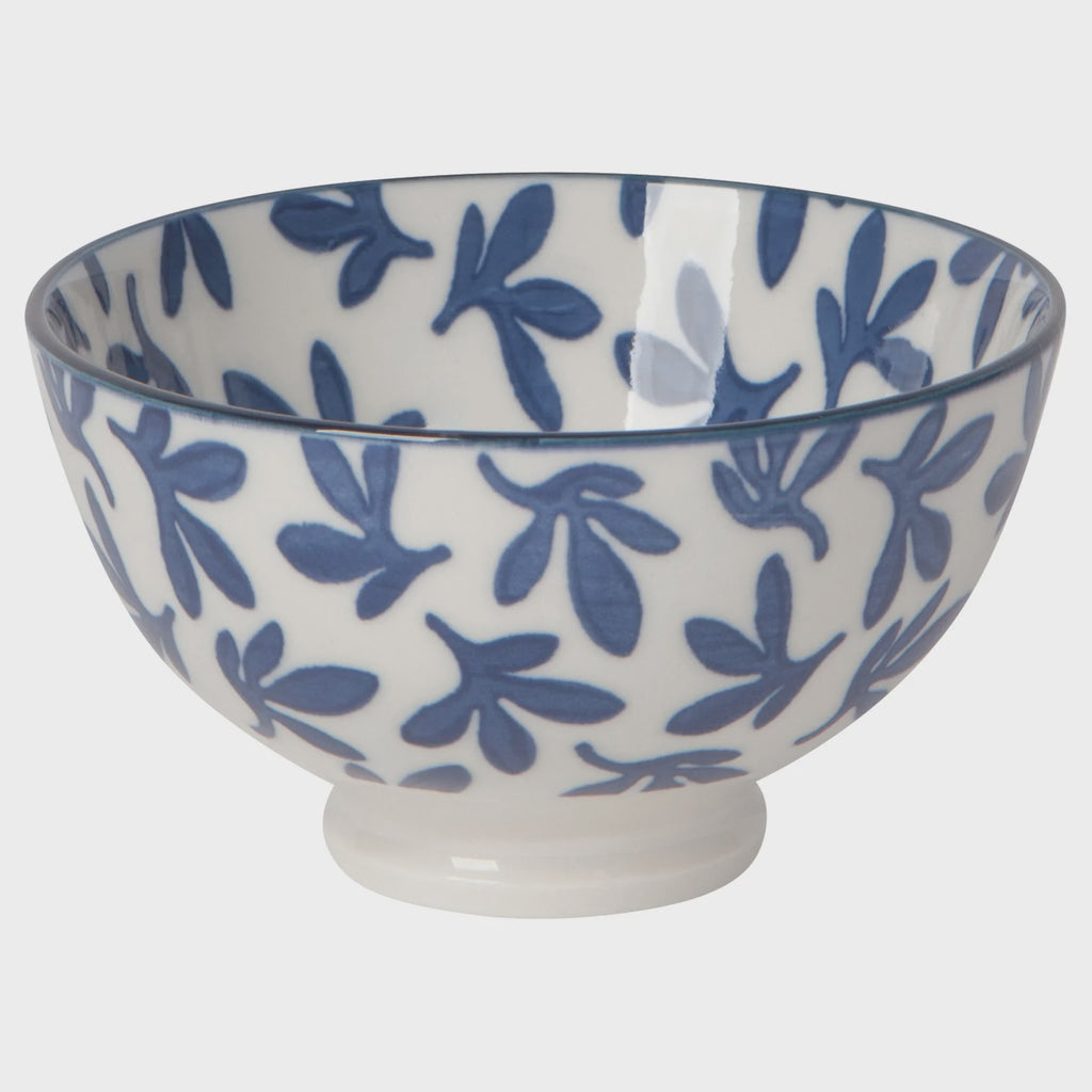 4" Stamped Bowl - Blue Floral